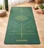Green Thermoplastic Elastomer 72X24 Inches Anti Skid Yoga Mat