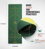 Green Thermoplastic Elastomer 72X24 Inches Anti Skid Yoga Mat