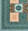 Green Traditional 144 TC Cotton Double Queen Bedsheet With 2 Pillow Covers