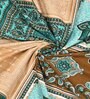 Green Traditional 144 TC Cotton Double Queen Bedsheet With 2 Pillow Covers