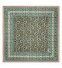 Green Traditional 144 TC Cotton Double Queen Bedsheet With 2 Pillow Covers