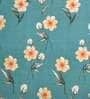 Green Floral 150 TC Cotton Queen Sized Bed Sheets with 2 Pillow Covers