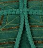 Green Textured 16x16 inches Cushion Cover