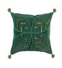 Green Textured 16x16 inches Cushion Cover