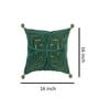 Green Textured 16x16 inches Cushion Cover