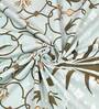 Green Floral 180 TC Cotton Queen Sized Bed Sheets with 2 Pillow Covers