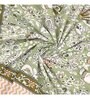 Green Traditional 240 TC Pure Cotton King Sized Double Bedsheet with 2 Pillow Covers