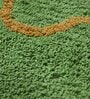 Green Abstract Blended Cotton 16x24 Inches AntiSkid (Set of 2) Door Mat