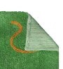 Green Abstract Blended Cotton 16x24 Inches AntiSkid (Set of 2) Door Mat