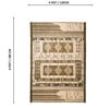 Green Traditional Hand Woven 6 Ft X 4 Ft  Dhurrie