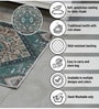 Green Traditional Polyester 24x24 Inches Skid-Resistant Backing Prayer Mats (Pack of 1)