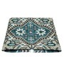 Green Traditional Polyester 24x24 Inches Skid-Resistant Backing Prayer Mats (Pack of 1)