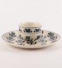 Green Tulip (Set of 3) Ceramic Dinner Plate & Dinner Bowl