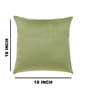 Green Velevt Solids 18x18 inches  Large Cushion Covers  (2Pcs)