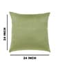 Green Velevt Solids 24x24 inches  Large Cushion Covers  (2Pcs)