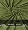 Green Velevt Solids 9ft Light Filtering Eyelet Long Door Curtain