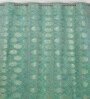 Green Velvet Feather 9Ft Ring Top Long Door Curtain Pack of 1