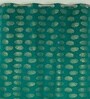 Green Velvet Feather 9Ft Ring Top Long Door Curtains Pack of  2