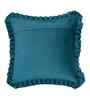 Green Velvet Geometric 16X16 Inches Cushion Covers (Pack of 5)