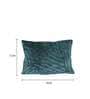 Green Zig Zag Velvet 18 x 12 Inches Cushion Cover