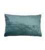 Green Zig Zag Velvet 18 x 12 Inches Cushion Cover