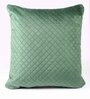 Green Velvet Solid 24x24 inches Cushion Covers (Pack of 2)