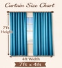 Green Velvet Solid 7 Feet Blackout Door Curtain