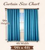 Green Velvet Solid 9 Feet Blackout Door Curtains Set Of 2