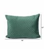Green Velvet Solids 18x12 inches Cushion Covers (Pack of 2)
