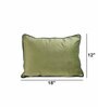 Green Velvet Solids 18x12 inches Cushion Covers (Pack of 2)