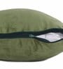 Green Velvet Solids 18x12 inches Cushion Covers (Pack of 2)