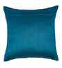 Green Velvet Striped 16X16 Inches Cushion Covers (Pack of 2)