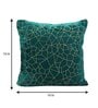 Teal Velvet Striped 16x16 inches Cushion Covers (Pack of 2)