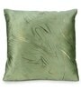 Green Velvet Traditional 16x16 inches Cushion Covers (Pack of 2)