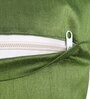 Green Velvet Traditional 16x16 inches Cushion Covers (Pack of 2)