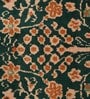 Green Vintage Polyester 6 x 9 Feet Machine Made Carpet