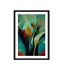 Floral Green Vinyl Painting