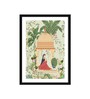 Mughal Women Green Vinyl Painting