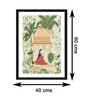 Mughal Women Green Vinyl Painting