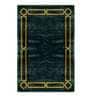 Buy Green Viscose Vintage 5 x 7 Feet Hand Tufted Carpet