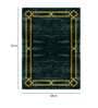 Buy Green Abstract Viscose 4 ft x 6 ft Hand Tufted Carpet