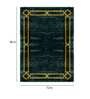 Buy Green Abstract Viscose 6 ft x 8 ft Hand Tufted Carpet