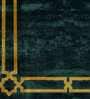 Buy Green Abstract Viscose 4 ft x 6 ft Hand Tufted Carpet