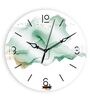 Green Waves Acrylic Wall Clock