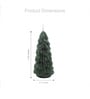 Green Wax Christmas Tree Candle