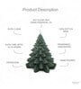 Green Wax Christmas Tree Candle