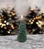 Green Wax Christmas Tree Candle
