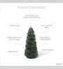 Green Wax Christmas Tree Candle