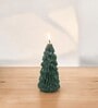 Green Wax Christmas Tree Candle