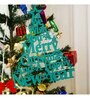 Green Wood Christmas Tree Wall Hanging